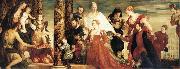 Paolo  Veronese The Madonna of the house of Coccina oil on canvas